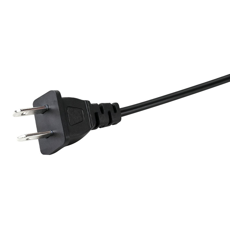 Amerikaanse standaard 2-pins platte stekker 2-pins rond netsnoer