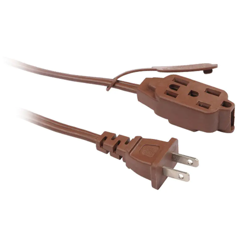12v Amerikaans standaard Spt-huishoudelijk verlengsnoer met tweepolige stekker en meervoudig stopcontact FP-690,FP-691,FP-692,FP-693,FP-688,FP-689