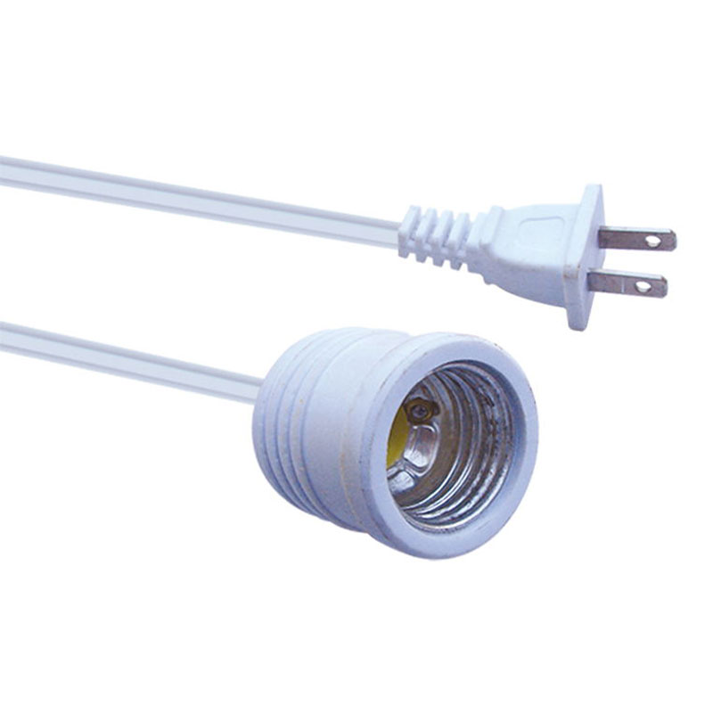 E27 Lampfitting Netverlengsnoer met tweepolige AC-stekker FP-740
